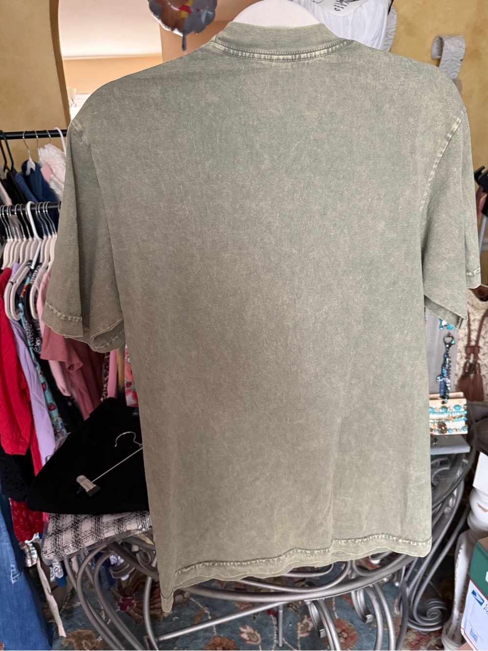Olive 'Roses' Graphic Tee - Picture 2 of 3